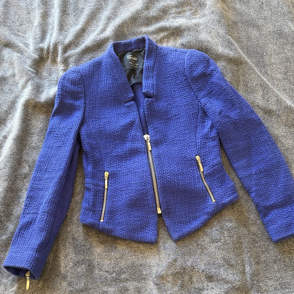 Purple/Royal blue tweed jacket